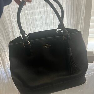 Kate Spade Black Pebbled Tote